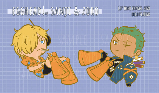 Egghead!ZS Enamel Pins