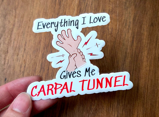 Carpel Tunnel Sticker